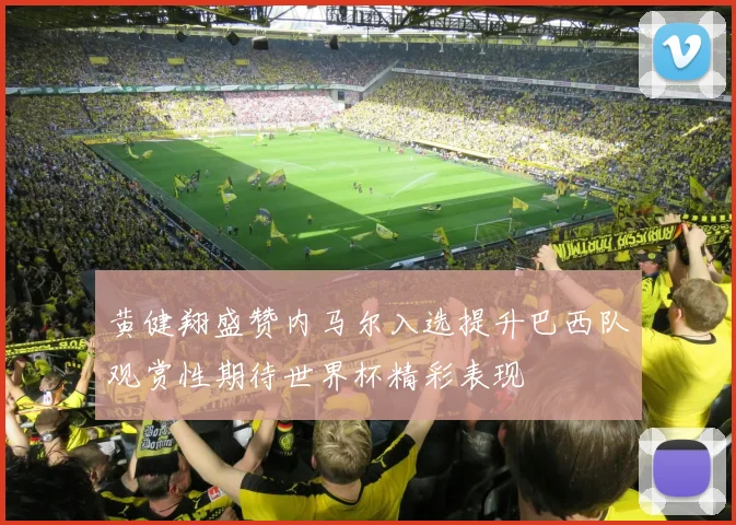 黄健翔盛赞内马尔入选提升巴西队观赏性期待世界杯精彩表现